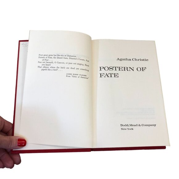 VTG Agatha Christie Postern of Fate Mystery Hardcover Book Dodd Mead Co 1973 - Picture 3 of 7